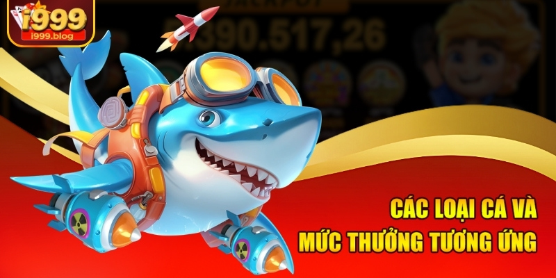 Mẹo Chơi Bắn Cá Trúng Lớn Dễ Áp Dụng Tại i999 Cho Người Chơi 1 Các loại cá và mức thưởng tương ứng