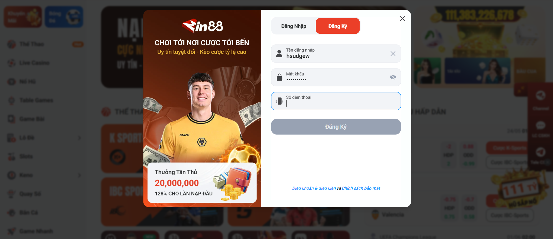 Đăng Ký Mở Tài Khoản Tại Nhà Cái i999 Trong 1 Phút 2 Hướng dẫn đăng ký i999 chi tiết